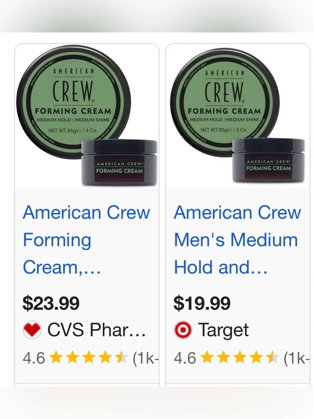 AMERICAN CREW FOAMING CREAM SIMILAR TO GEL
